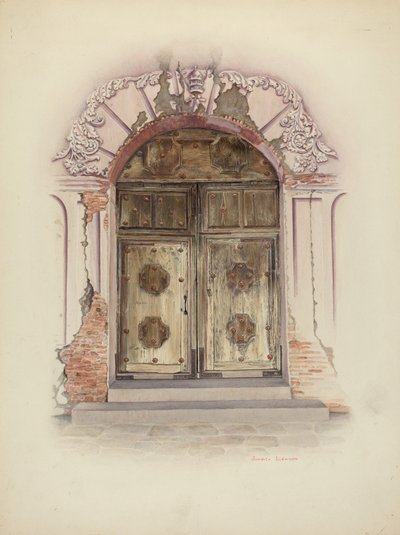 Puerta y pintura mural de Juanita Donahoo