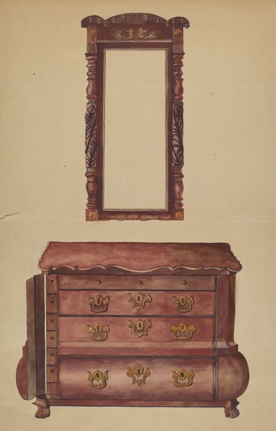 Cajones y espejo de Juanita Lantz