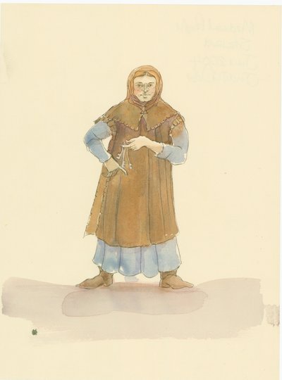 Un mayordomo medieval, responsable de administrar la casa y la finca de un señor, 2004 de Judith Dobie