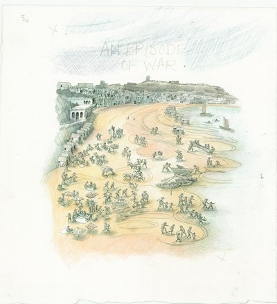 Bombardeo naval alemán de Scarborough, North Yorkshire, 1914 de Judith Dobie