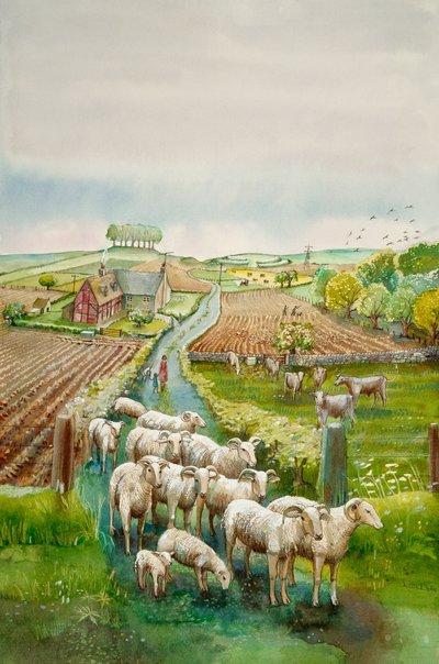 Paisaje rural, c. 2010 de Judith Dobie