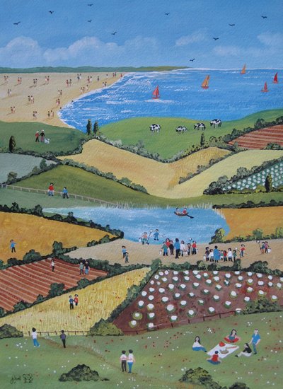 Field Trip, 2010 (Gouache sobre papel) de Judy Joel