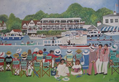 Henley - The Finish, 2012 (Gouache sobre papel) de Judy Joel
