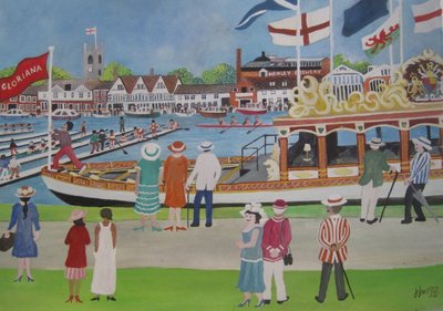 Henley - The Glorianna, 2012 (Gouache sobre papel) de Judy Joel