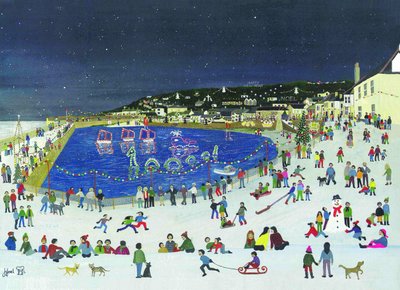 Mousehole Harbour Lights, 2009 (Gouache sobre papel) de Judy Joel