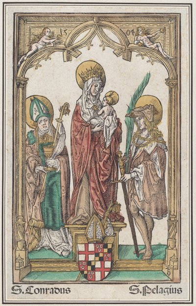 La Virgen y el Niño con San Conrado y San Pelagio de Jörg Breu the Elder