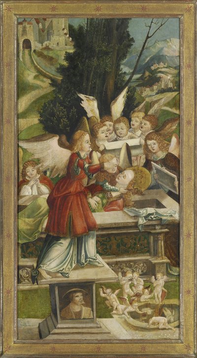 El Entierro. Ala del Altar de Santa Águeda, 1523 de Jörg Greimold
