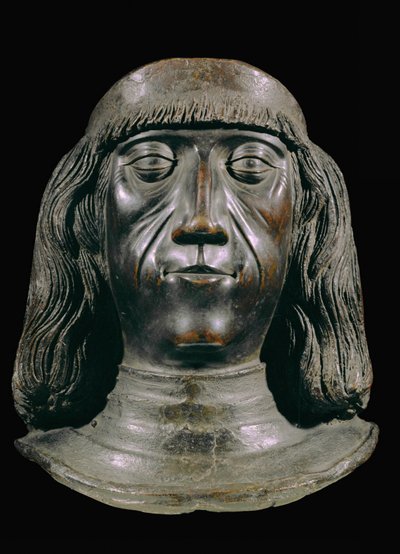 Busto de bronce del emperador Maximiliano I ... (bronce) de Jörg Muskat