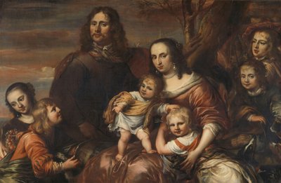 Una pareja con seis hijos de Jürgen Ovens
