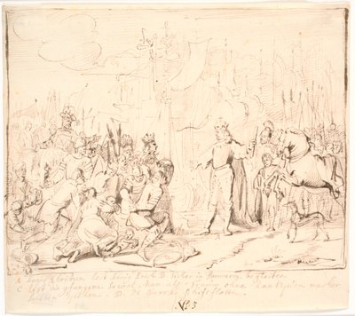 Cristián I deja que el rey sueco Erik vaya a Pomerania en 1449 de Jürgen Ovens