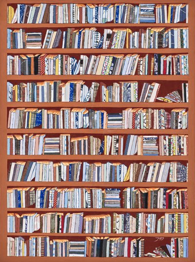 Lomos de libros eclécticos de Jukyong Park