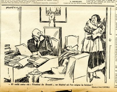 Candide, Satírico en N & B de Jules Abel Faivre
