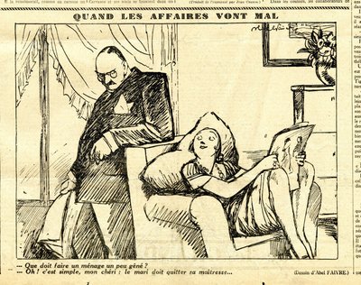 Candide, Satirique en N & B de Jules Abel Faivre