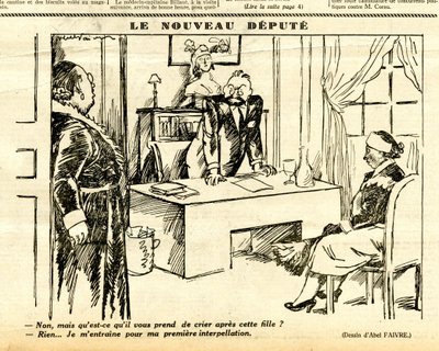 Candide, Satírico en N & B de Jules Abel Faivre