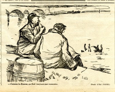 Candide, satírico en N & B de Jules Abel Faivre