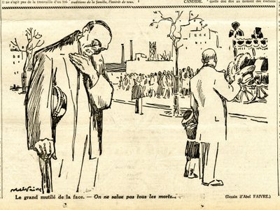 Candide, satírico en N & B de Jules Abel Faivre