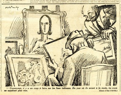 Candide, Satírico en N & B de Jules Abel Faivre