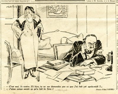 Candide, Satírico en N & B de Jules Abel Faivre