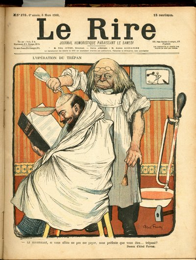 Portada de Le Rire, número 278, Satírico en colores de Jules Abel Faivre