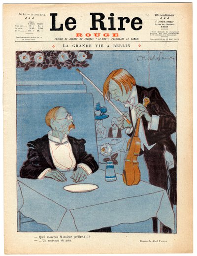 Portada de La Risa Roja, Satírico en Colores de Jules Abel Faivre