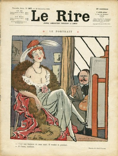 Ilustración para la portada de Le Lire de Jules Abel Faivre
