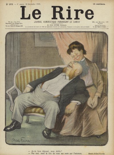 Ilustración para Le Rire de Jules Abel Faivre