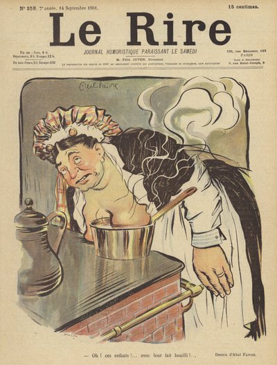 Ilustración para Le Rire de Jules Abel Faivre