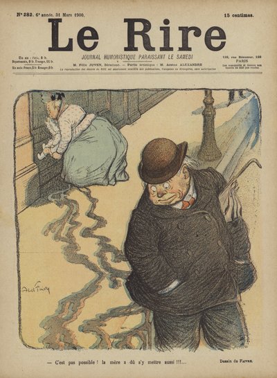 Ilustración para Le Rire de Jules Abel Faivre