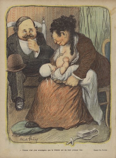 Ilustración para Le Rire de Jules Abel Faivre