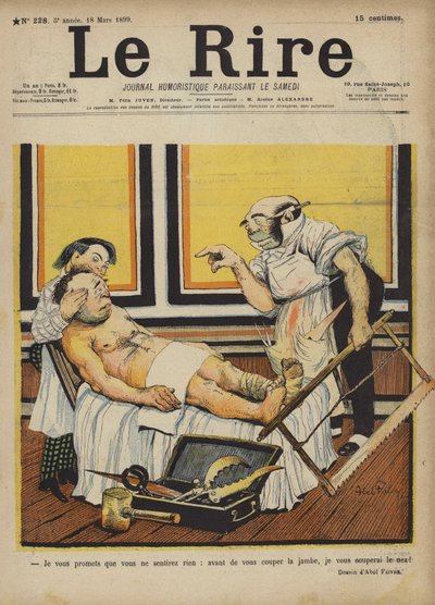 Ilustración para Le Rire de Jules Abel Faivre