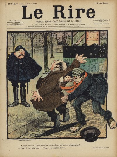 Ilustración para Le Rire de Jules Abel Faivre