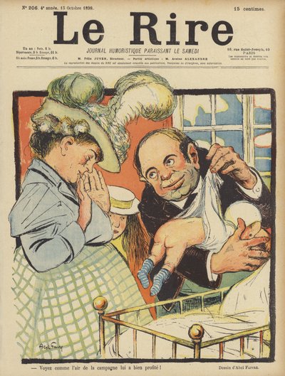 Ilustración para Le Rire de Jules Abel Faivre