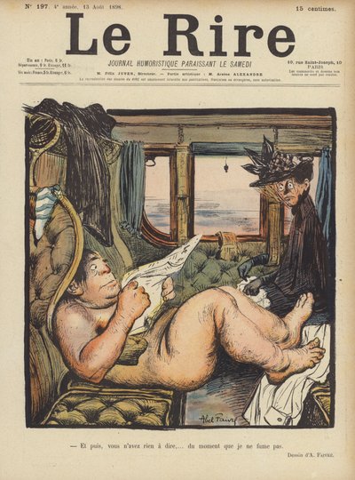Ilustración para Le Rire de Jules Abel Faivre
