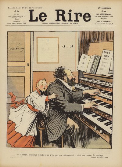 Ilustración para Le Rire de Jules Abel Faivre
