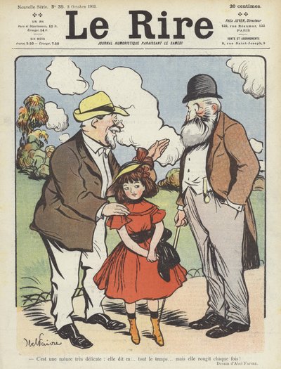 Ilustración para Le Rire de Jules Abel Faivre