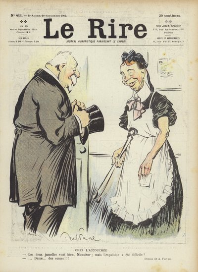 Ilustración para Le Rire de Jules Abel Faivre