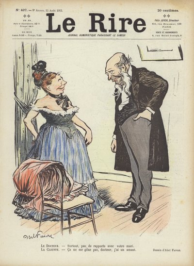 Ilustración para Le Rire de Jules Abel Faivre