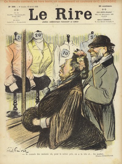 Ilustración para Le Rire de Jules Abel Faivre