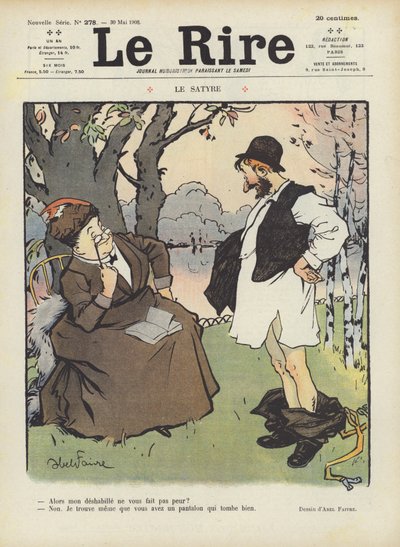 Ilustración para Le Rire de Jules Abel Faivre