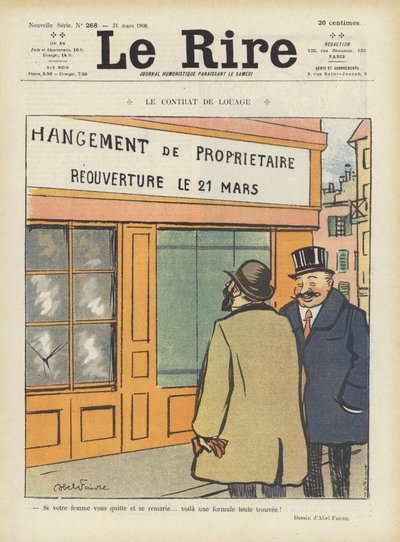 Ilustración para Le Rire de Jules Abel Faivre