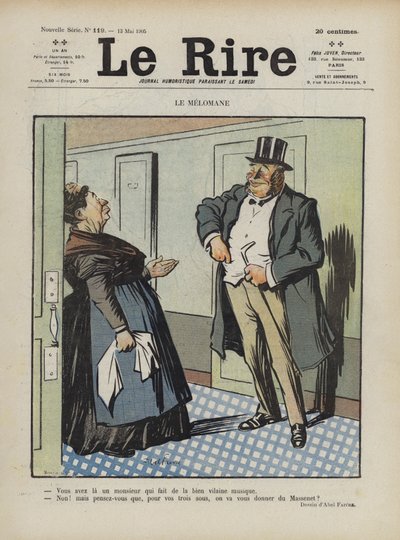 Ilustración para Le Rire de Jules Abel Faivre