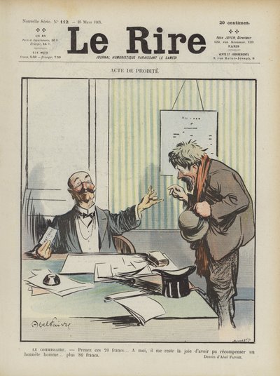 Ilustración para Le Rire de Jules Abel Faivre