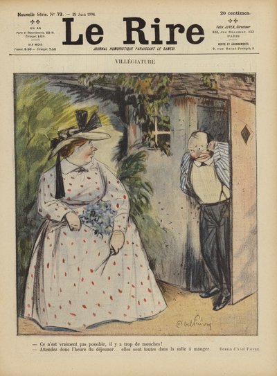 Ilustración para Le Rire de Jules Abel Faivre