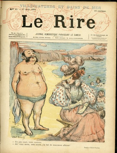 Ilustración de Abel Faivre (1867-1945) para la portada de Le Rire de Jules Abel Faivre