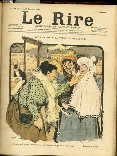Ilustración de Abel Faivre para la portada de Le Rire de Jules Abel Faivre