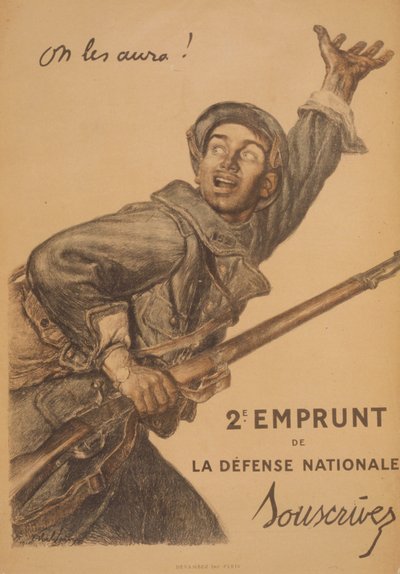 ¡Los tendremos! 2º Préstamo de la Defensa Nacional. Suscríbase de Jules Abel Faivre