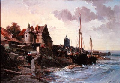 Recuerdo de Douarnenez de Jules Achille Noel