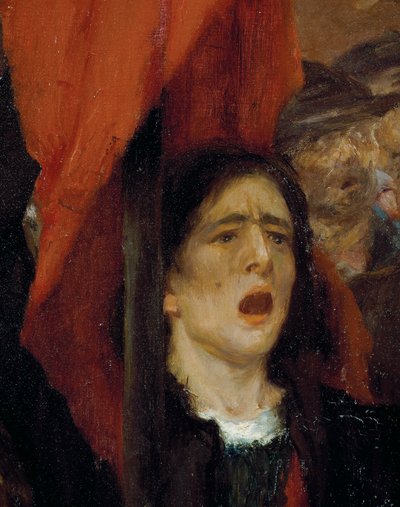 La Greve au Creusot (Huelga en Creusot) de Jules Adler