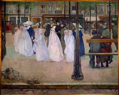 Los comulgantes o la primavera de París de Jules Adler