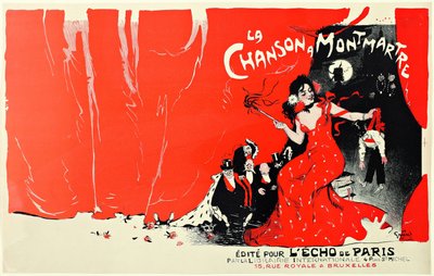 La Chanson à Montmartre, 1900 de Jules Alexandre Grün